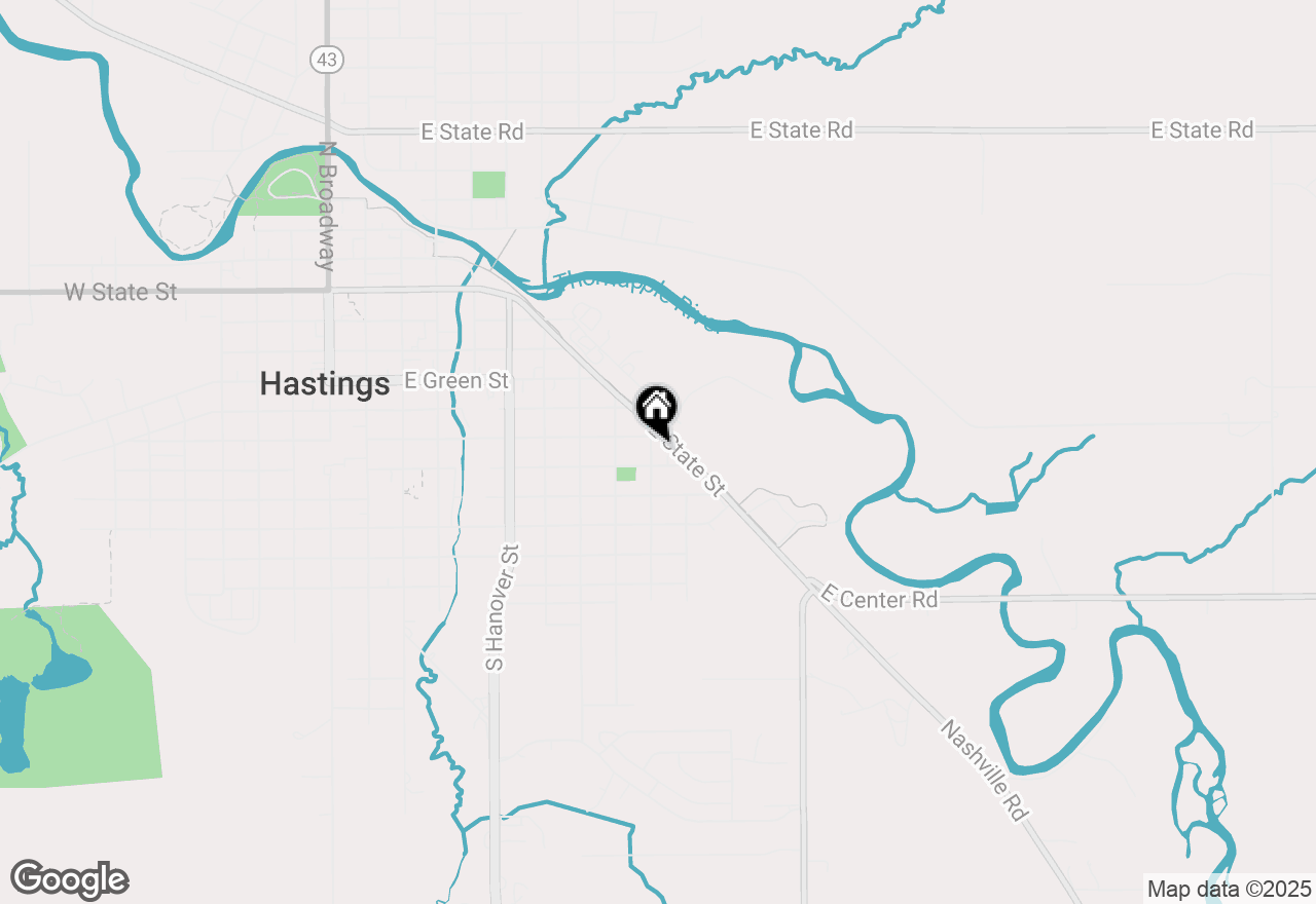 Map of 619 S Hayes Street, Hastings, MI 49058