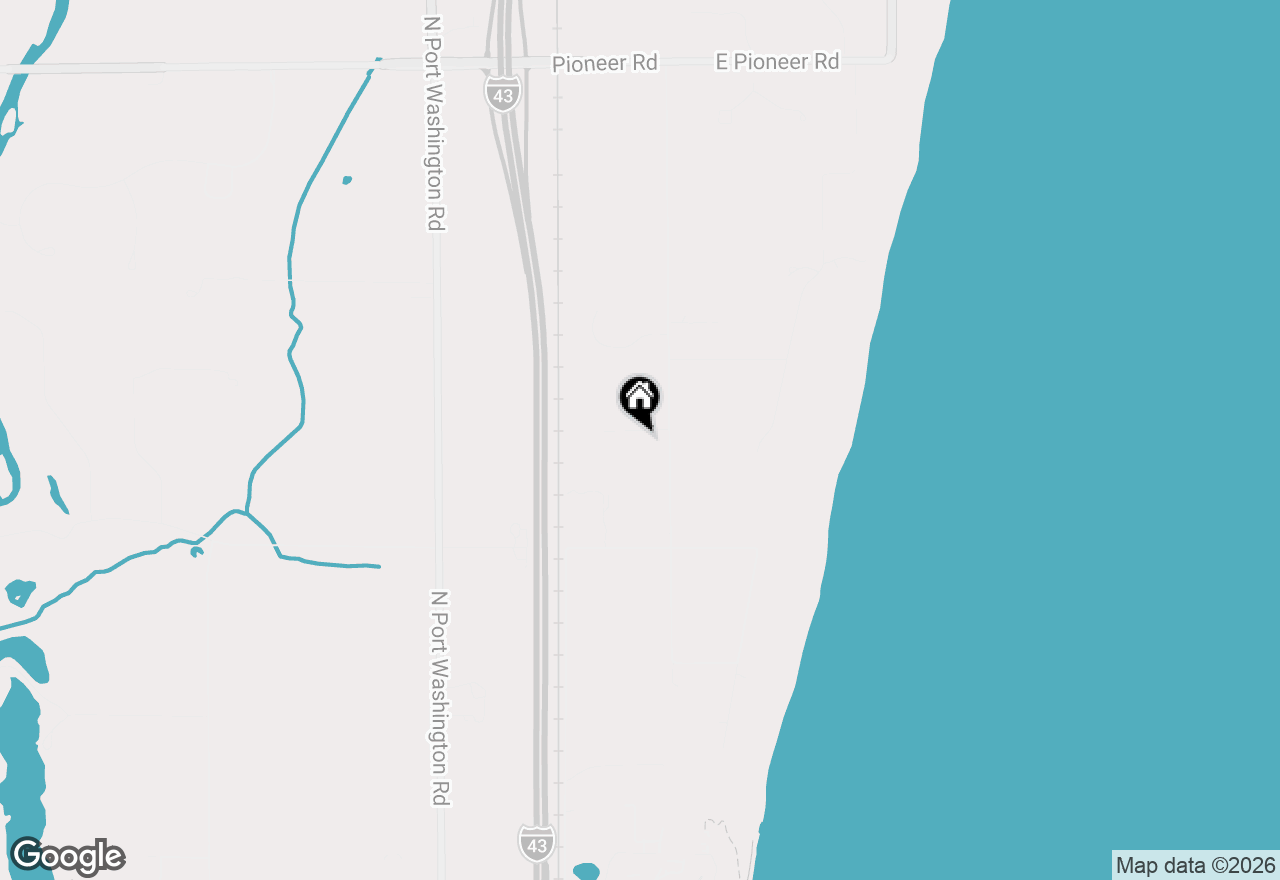 Map of 13725 N Lake Shore Dr, Mequon, WI 53097