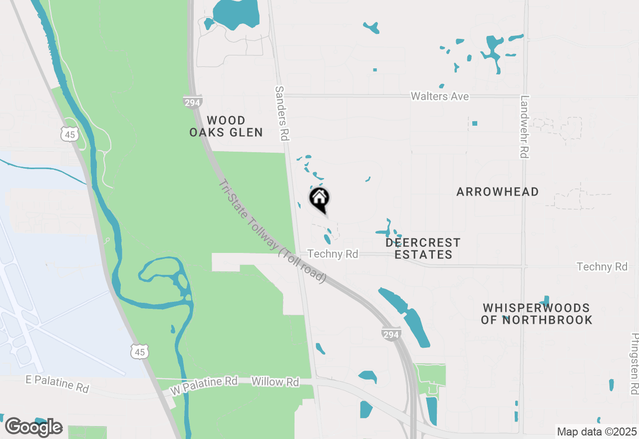Map of 3863 Mission Hills Road, Northbrook, IL 60062
