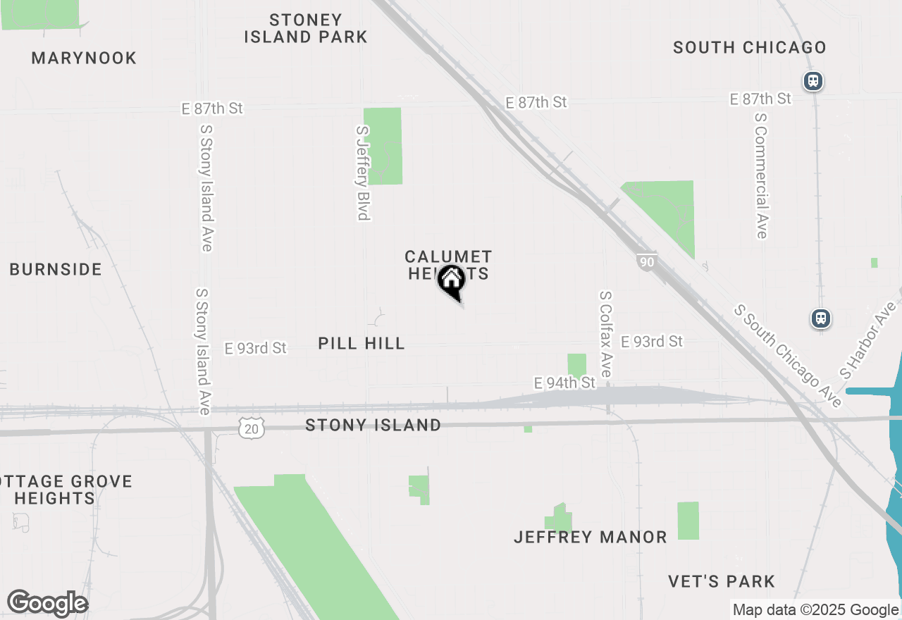 Map of 9207 S Paxton Avenue, Chicago, IL 60617