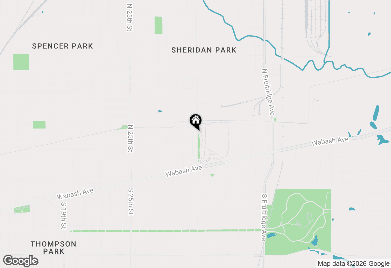 Map of 306 N Brown Avenue, Terre Haute, IN 47803