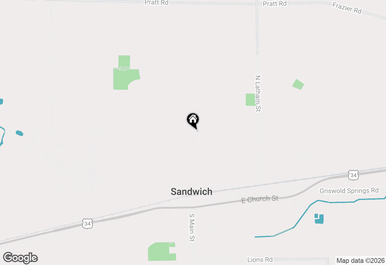 Map of 716 N Main Street, Sandwich, IL 60548