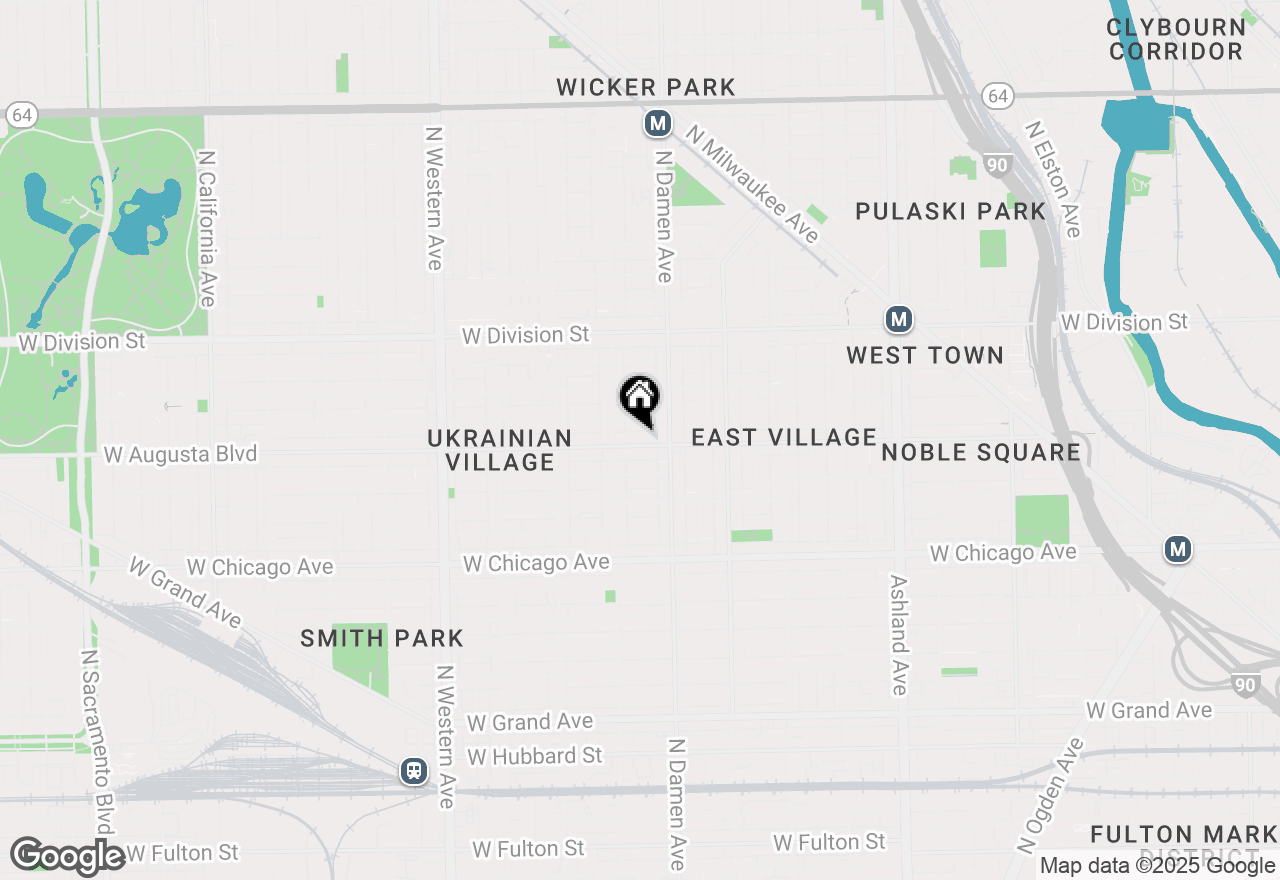 Map of 2032 W Augusta Boulevard #2, Chicago, IL 60622