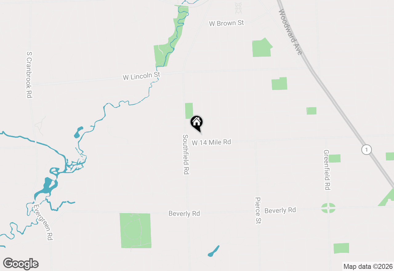 Map of 1905 Shipman Boulevard, Birmingham, MI 48009
