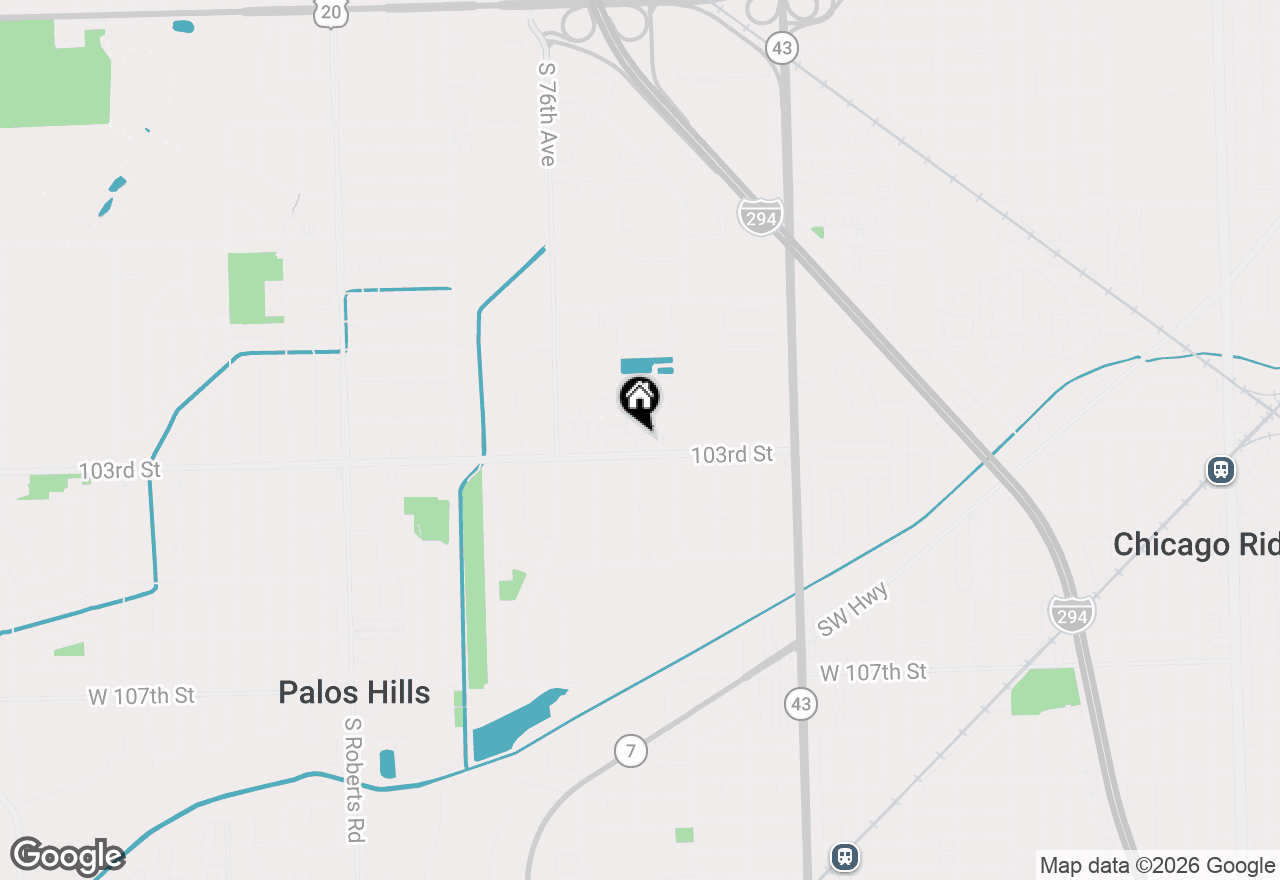 Map of 10233 Concord Lane #C, Bridgeview, IL 60455