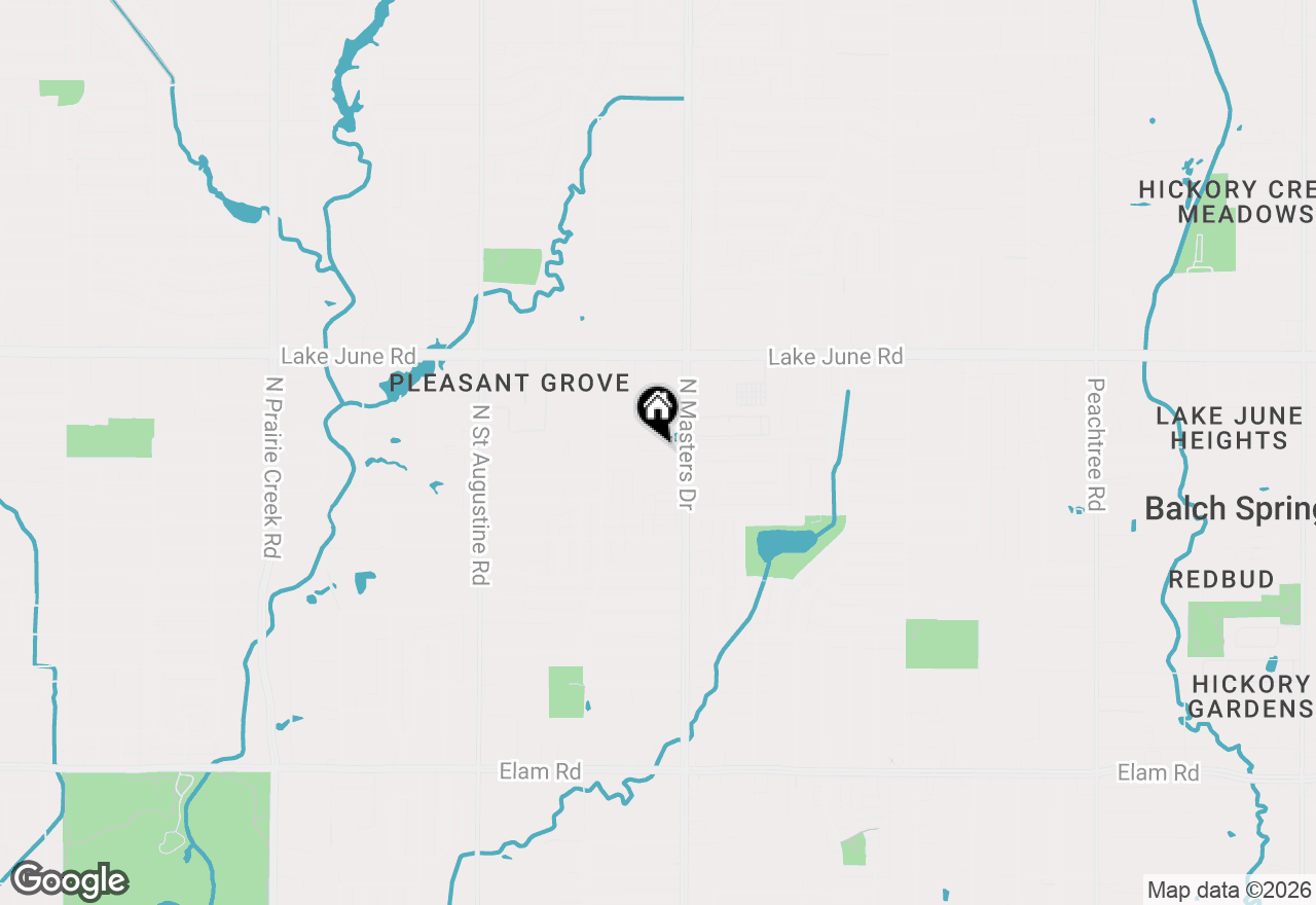 Map of 10118 Budtime Lane, Dallas, TX 75217