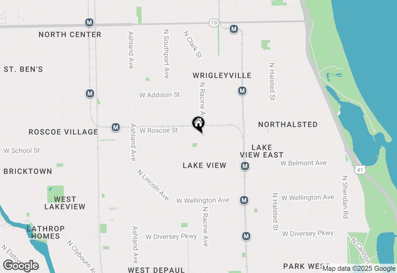 Map of 1212 W Henderson Street #3, Chicago, IL 60657