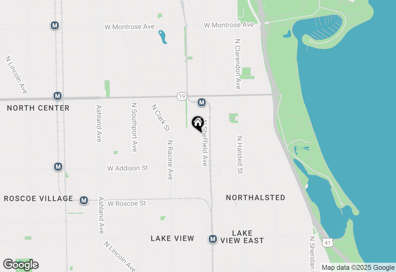 Map of 3743 N Kenmore Avenue #1, Chicago, IL 60613