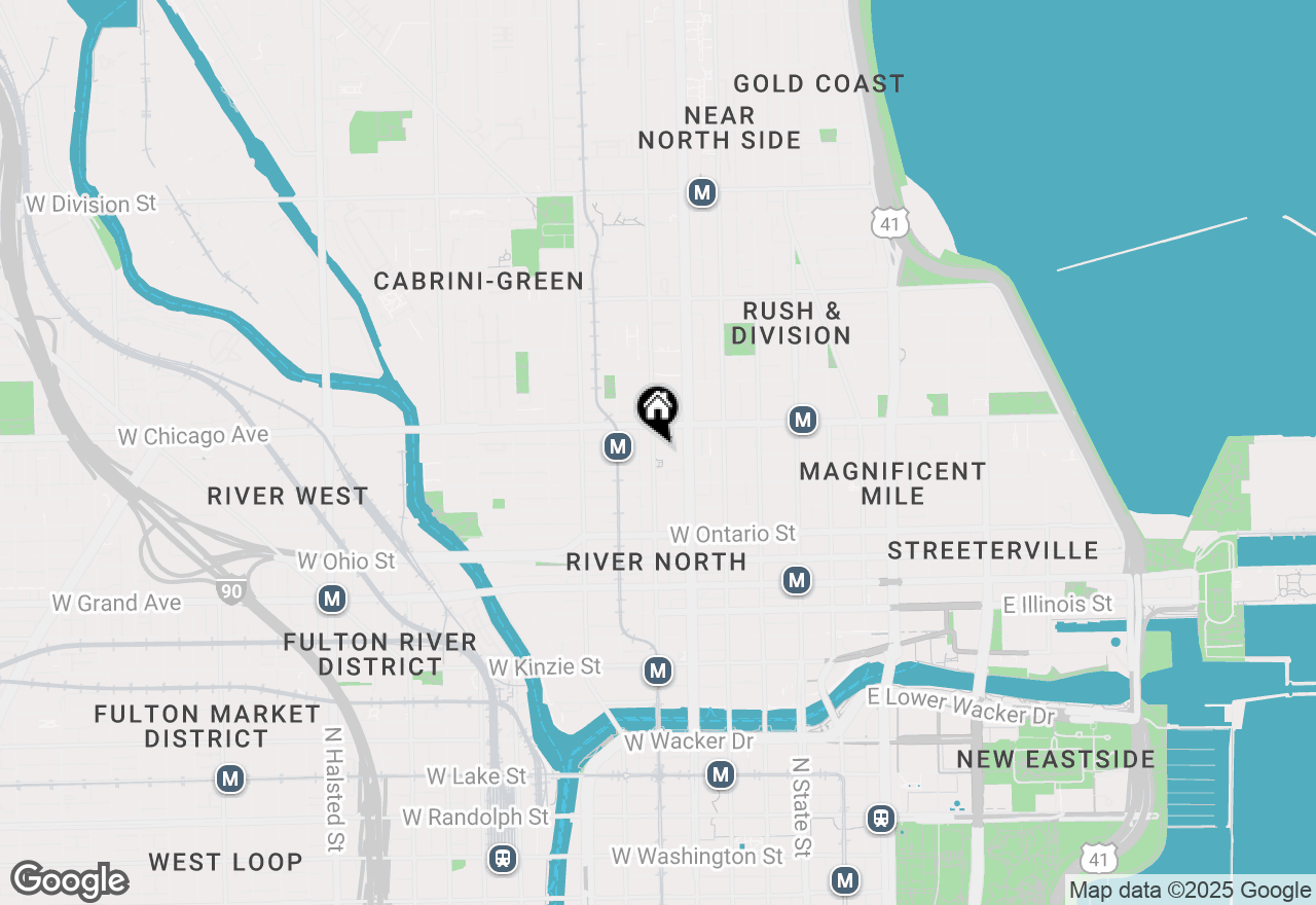 Map of 733 N Wells Street #2, Chicago, IL 60654