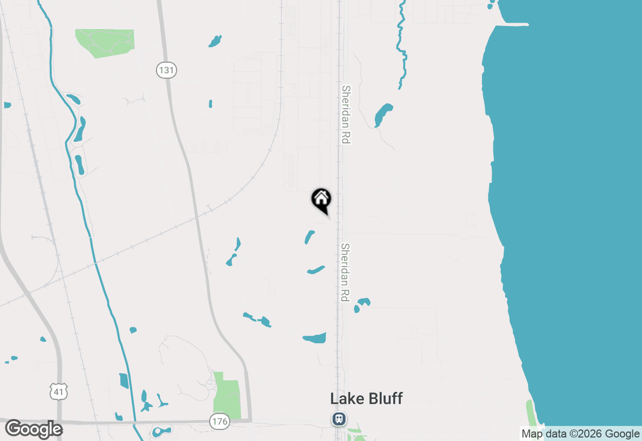 Map of 1000 Campbell Court, Lake Bluff, IL 60044