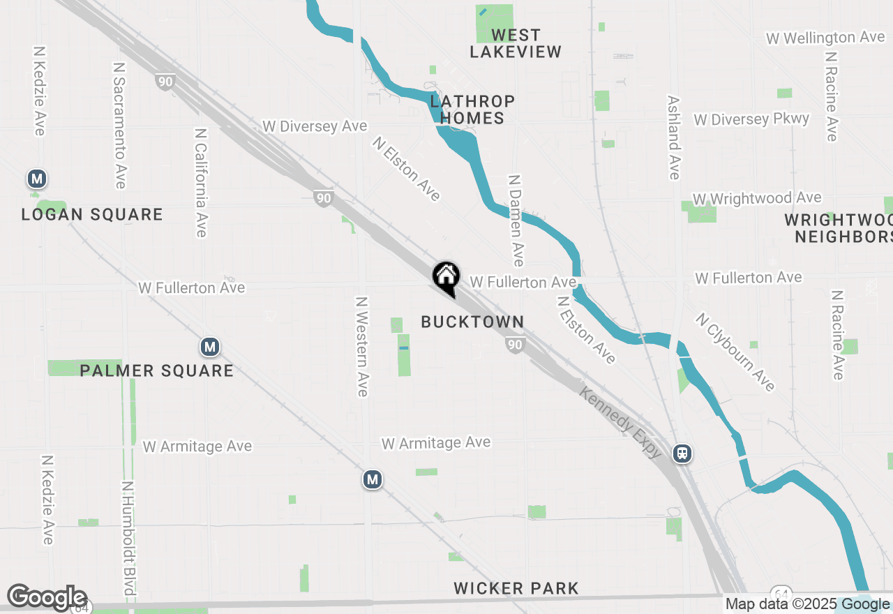 Map of 2341 N Leavitt Avenue #CH, Chicago, IL 60647