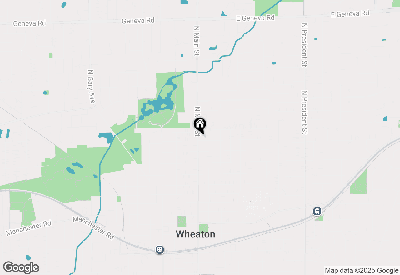 Map of 1107 N Main Street, Wheaton, IL 60187