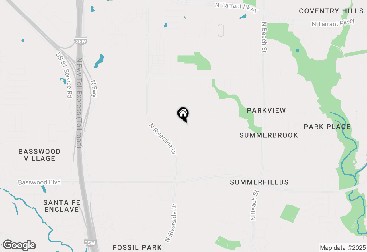 Map of 3813 Waxwing Circle S, Fort Worth, TX 76137