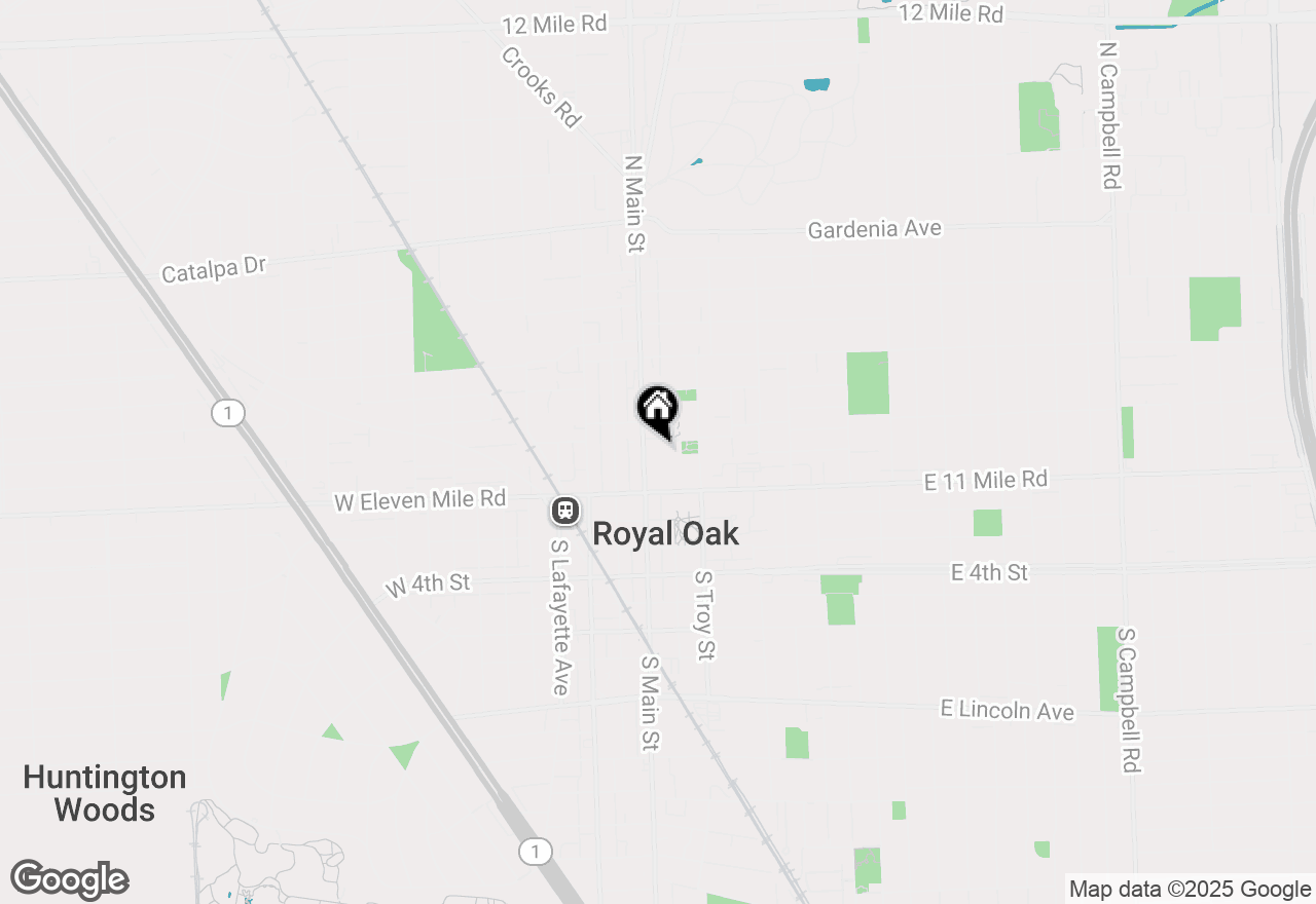 Map of 350 N Main Street #603, Royal Oak, MI 48067