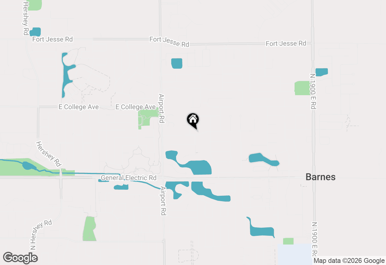 Map of 3102 Wisteria Lane, Bloomington, IL 61704