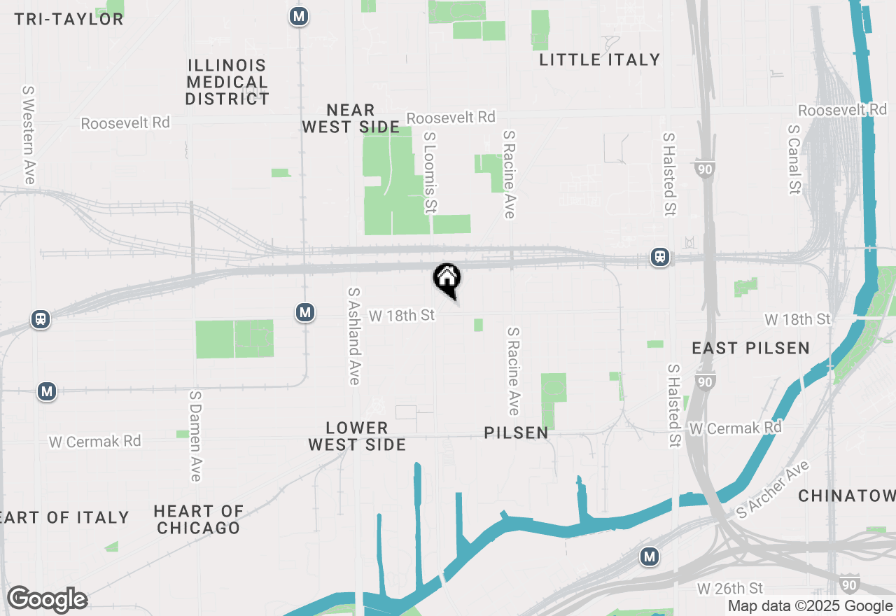 Map of 1655 S Blue Island Avenue, Chicago, IL 60608