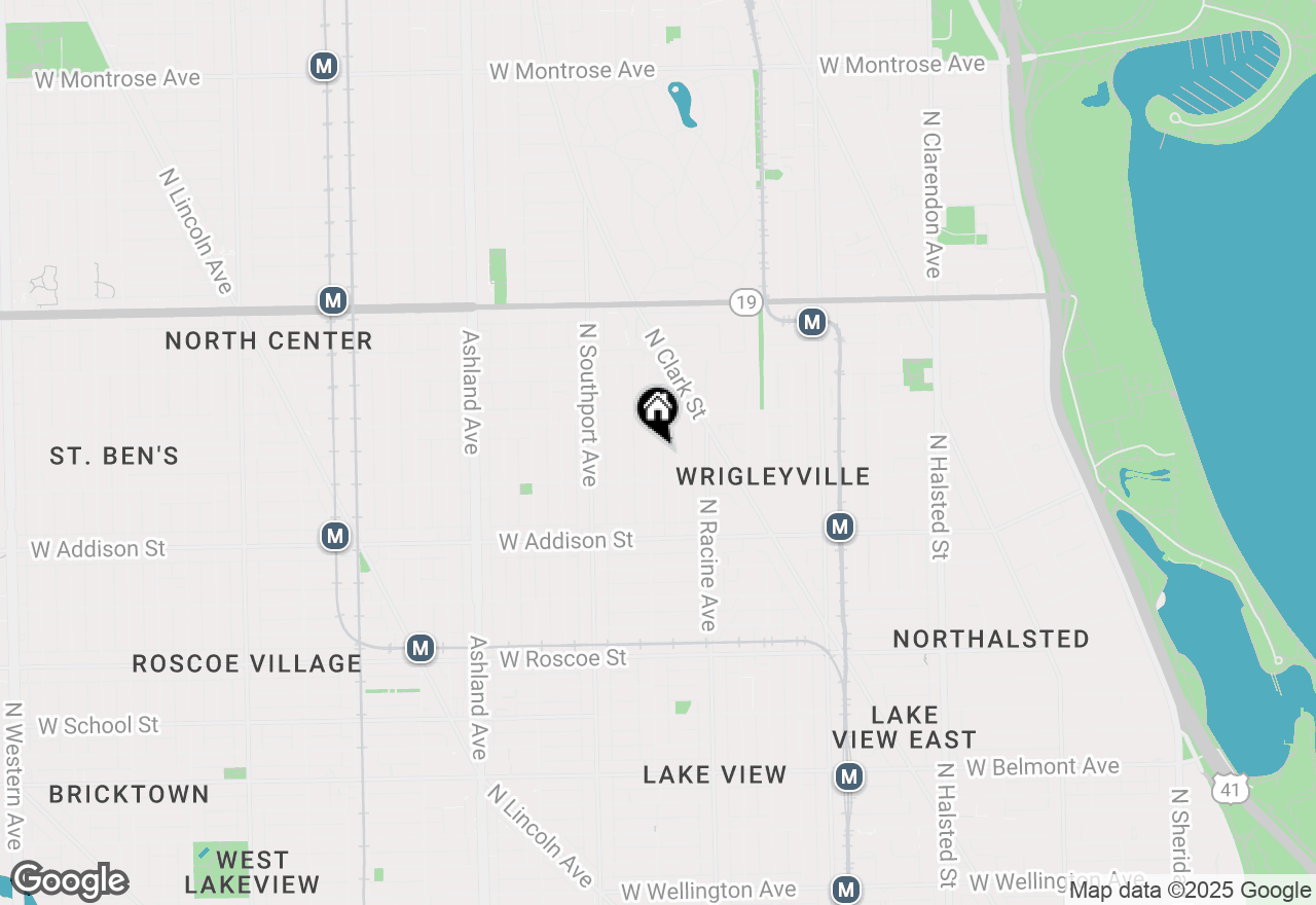 Map of 3727 N Lakewood Avenue #3, Chicago, IL 60613