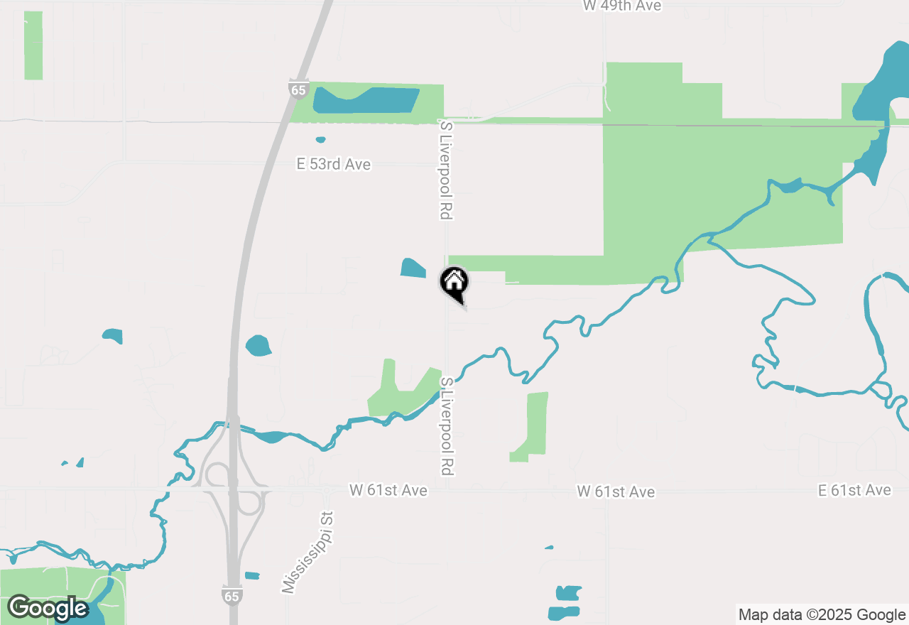 Map of 5675 S Liverpool Road, Hobart, IN 46342