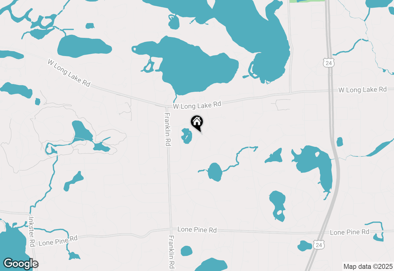 Map of 4316 Pine Tree Trail, Bloomfield Hills, MI 48302