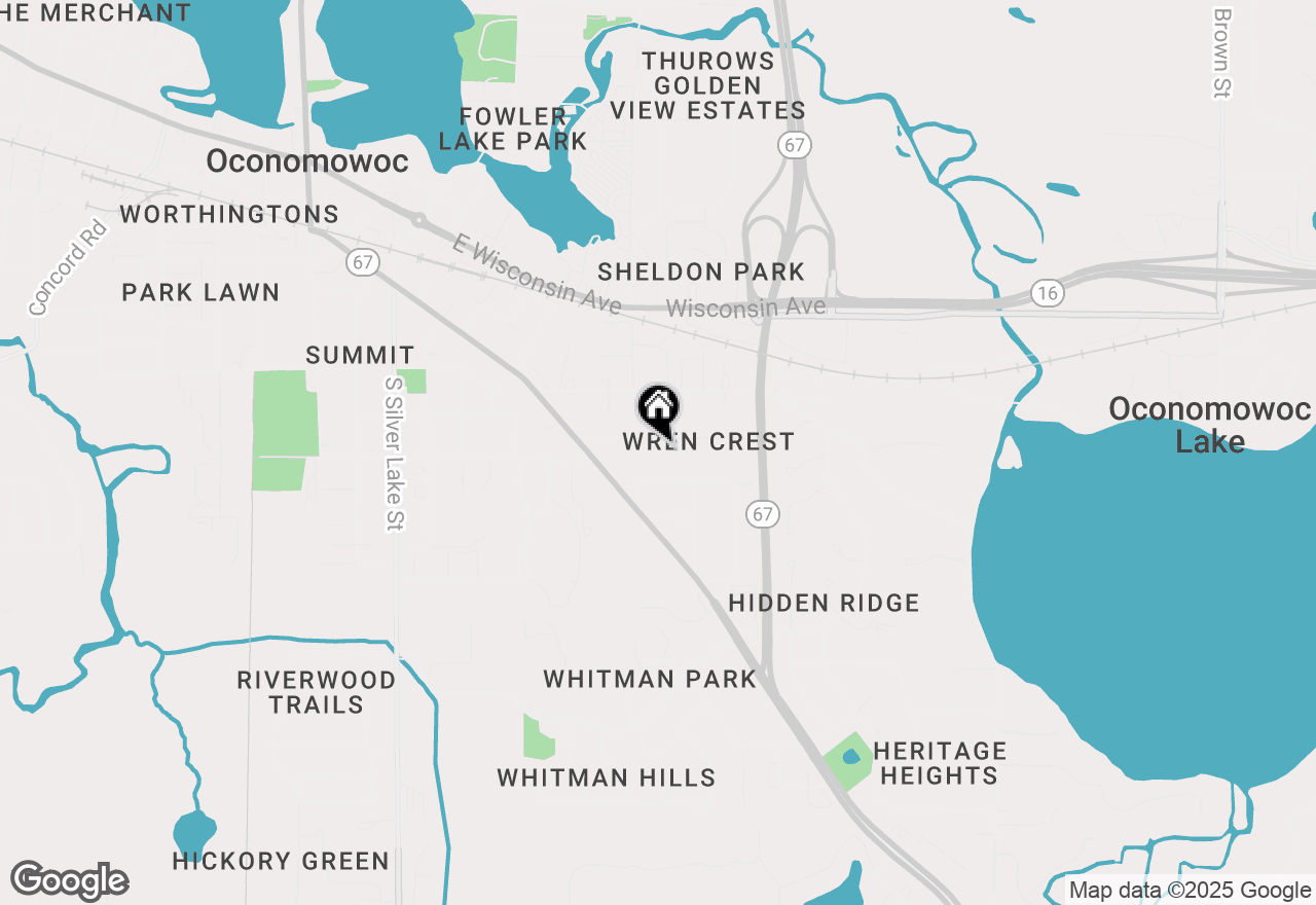 Map of 823 High St, Oconomowoc, WI 53066
