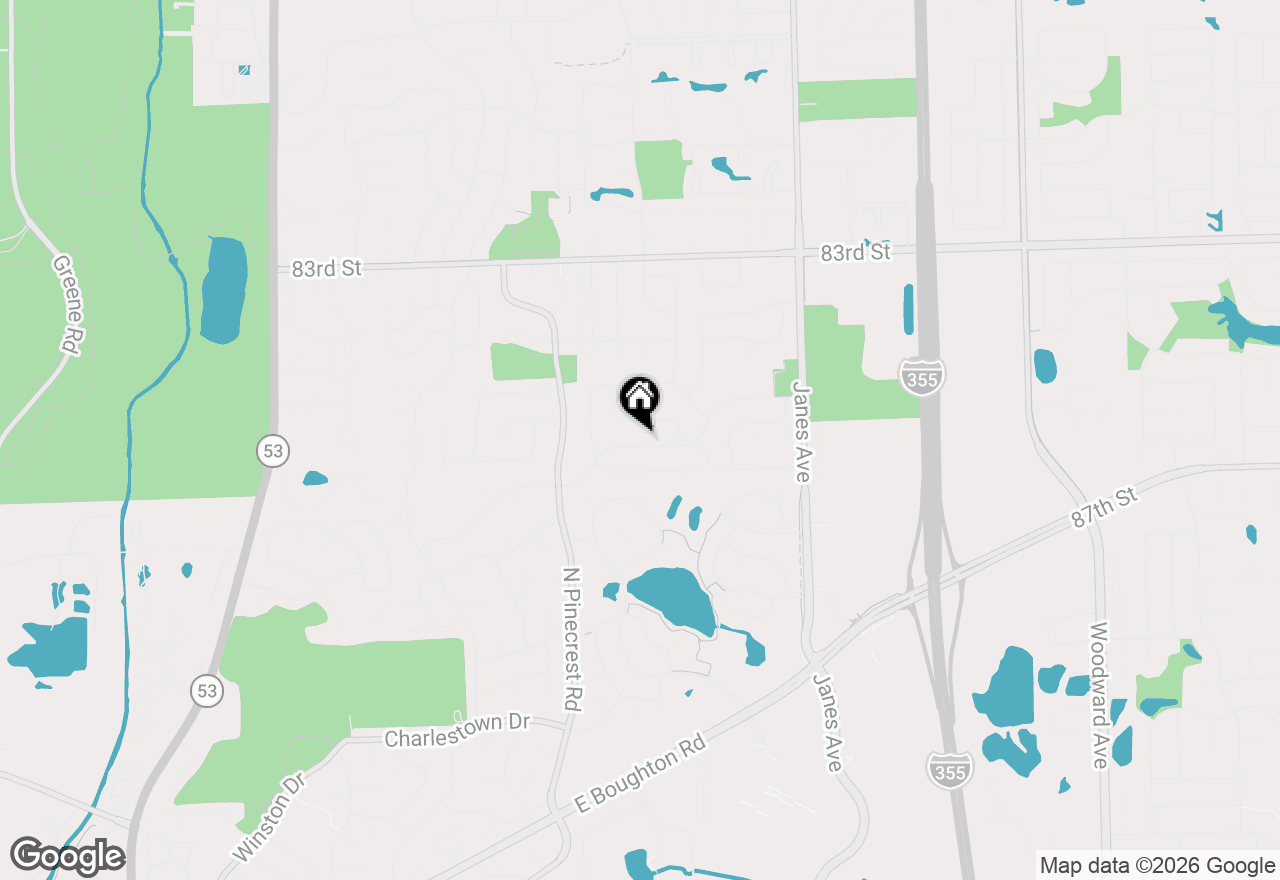 Map of 566 Cambridge Way, Bolingbrook, IL 60440