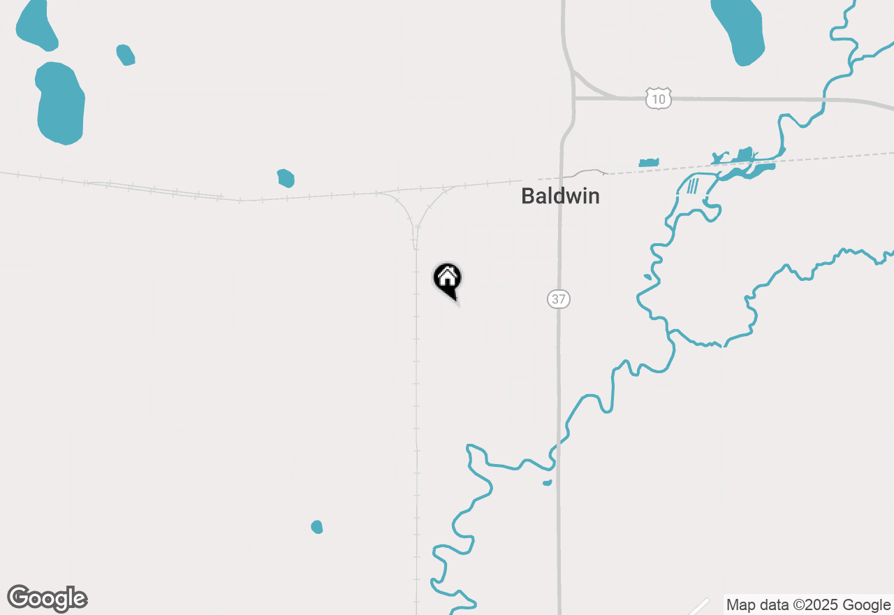 Map of 530 Cherry Street, Baldwin, MI 49304