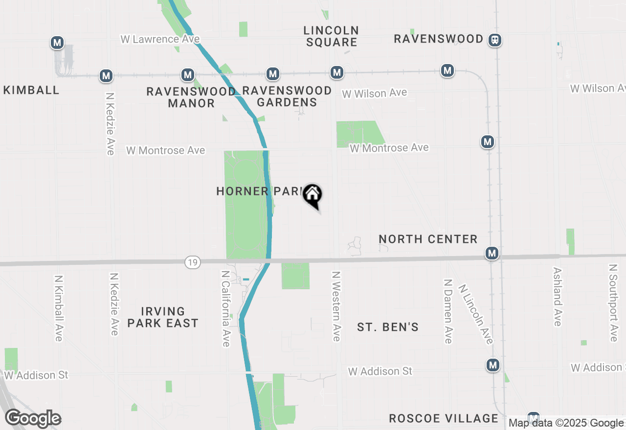 Map of 2450 W Warner Avenue, Chicago, IL 60618