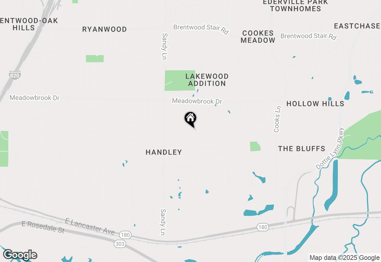 Map of 2512 Hitson Lane, Fort Worth, TX 76112