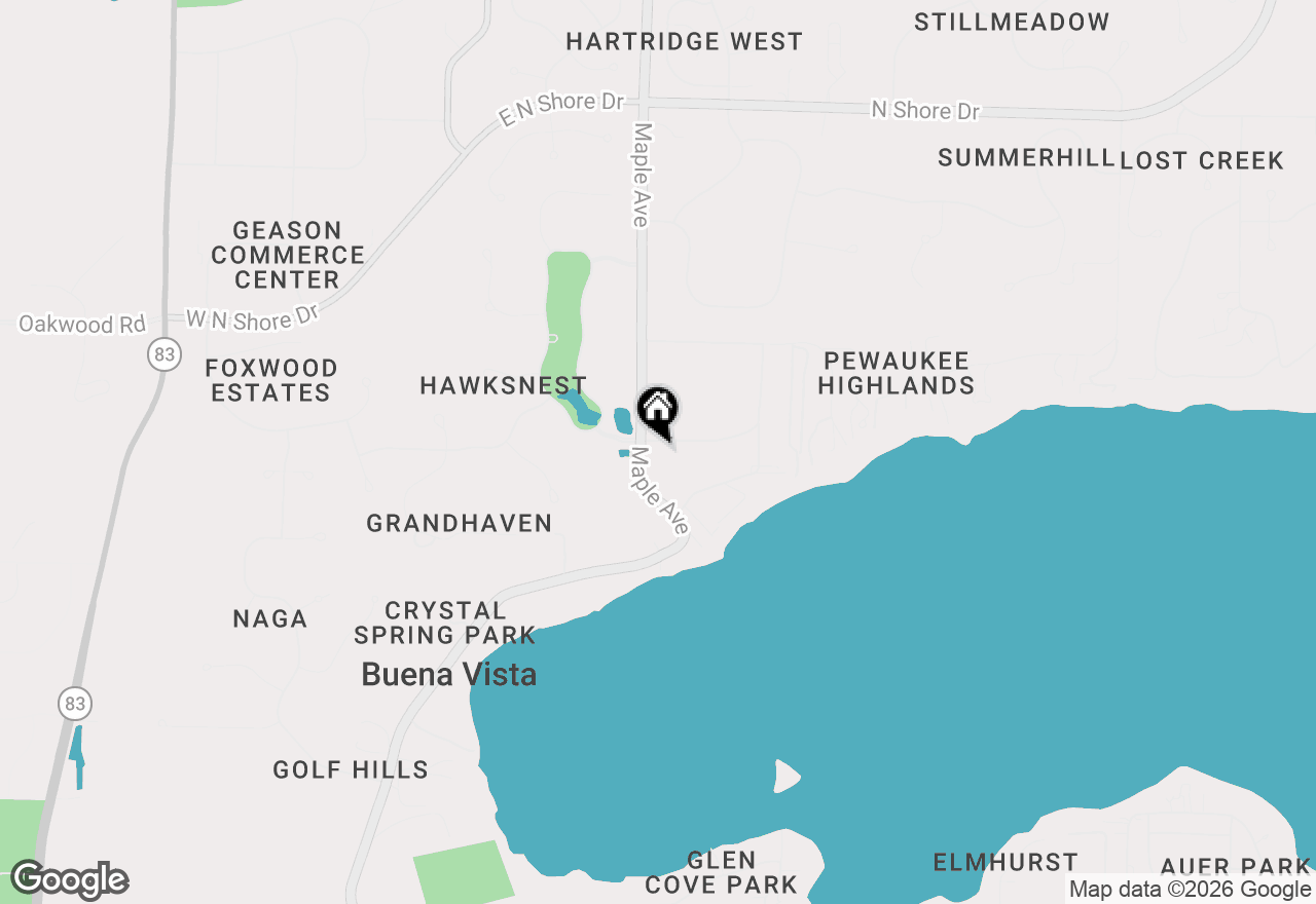 Map of N29W29951 Shel-mar Dr, Pewaukee, WI 53072