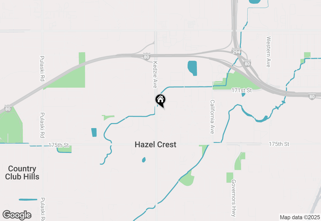 Map of 3127 Woodworth Place, Hazel Crest, IL 60429