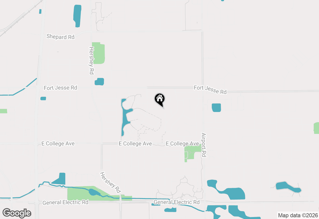 Map of 301 Lake Shore Circle, Bloomington, IL 61704