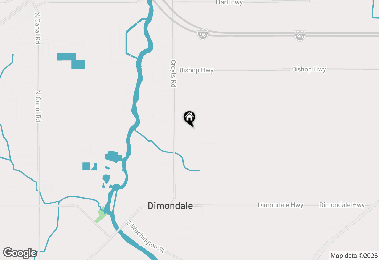 Map of 727 Tanbark Drive, Dimondale, MI 48821