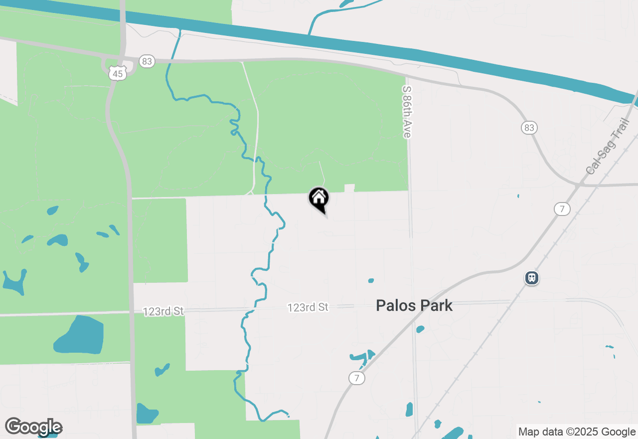 Map of 11923 S 89th Court, Palos Park, IL 60464