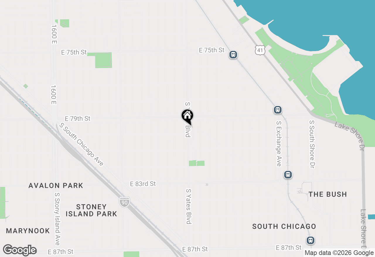 Map of 7942 S Yates Boulevard, Chicago, IL 60617