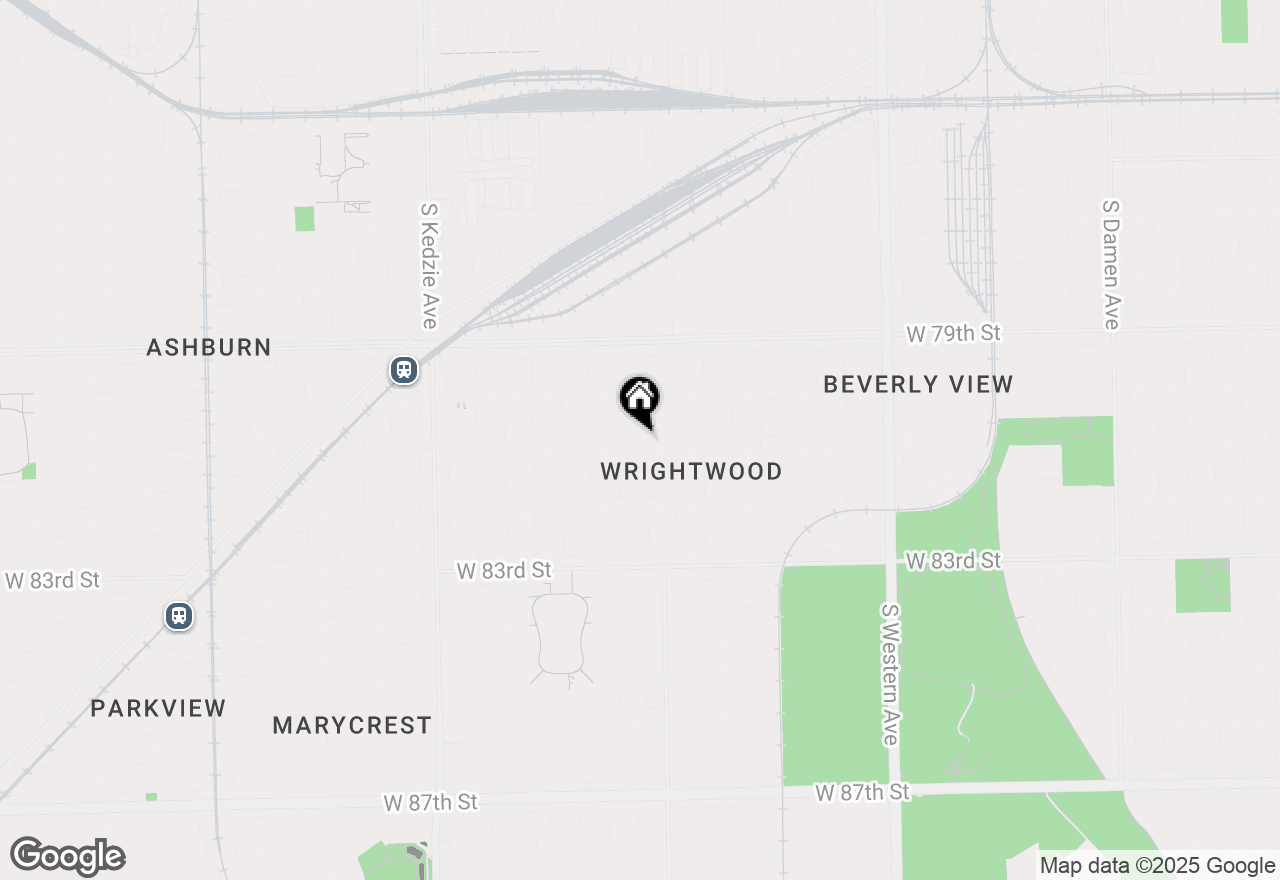 Map of 8047 S Mozart Street, Chicago, IL 60652