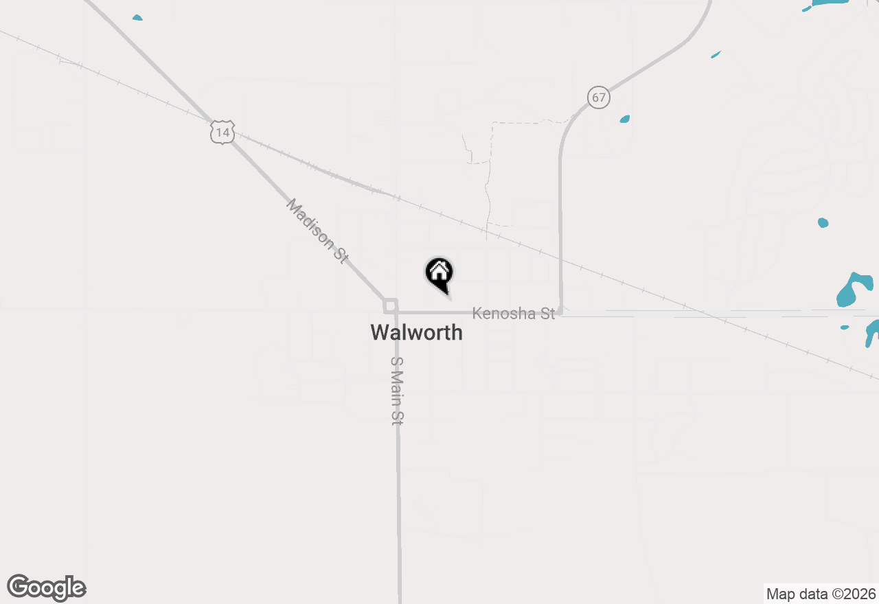 Map of 212 Kenosha St, Walworth, WI 53184