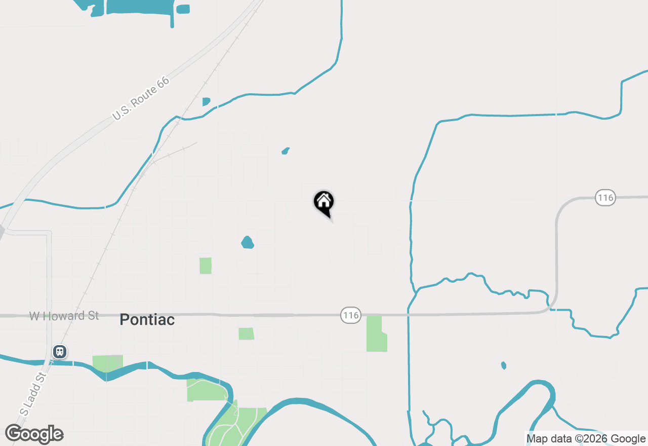 Map of 907 Illini Avenue, Pontiac, IL 61764