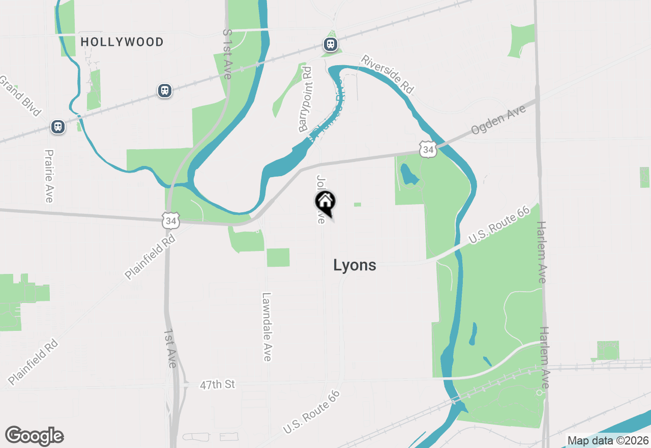 Map of 4133 Joliet Avenue, Lyons, IL 60534