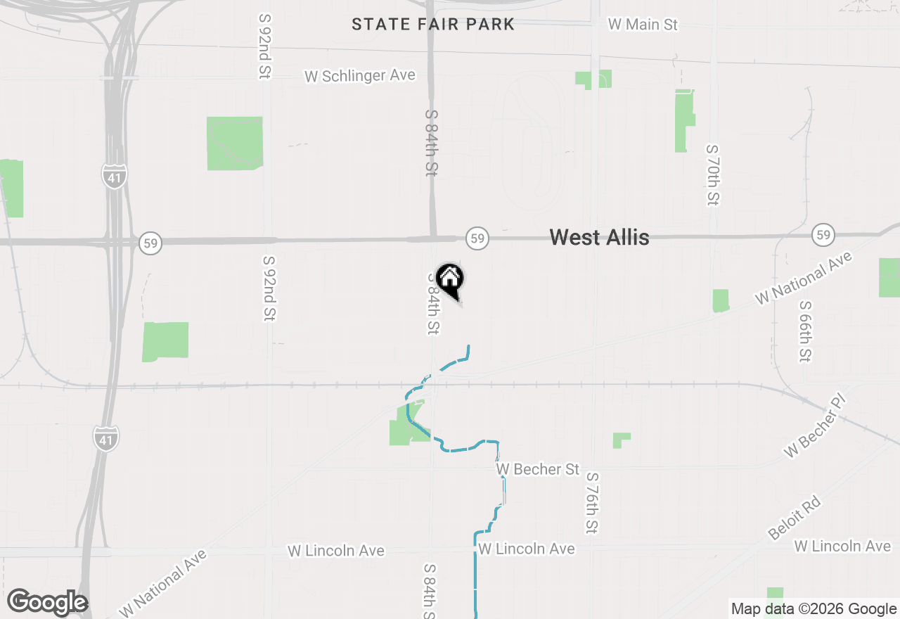 Map of 1567 S 83rd St, West Allis, WI 53214