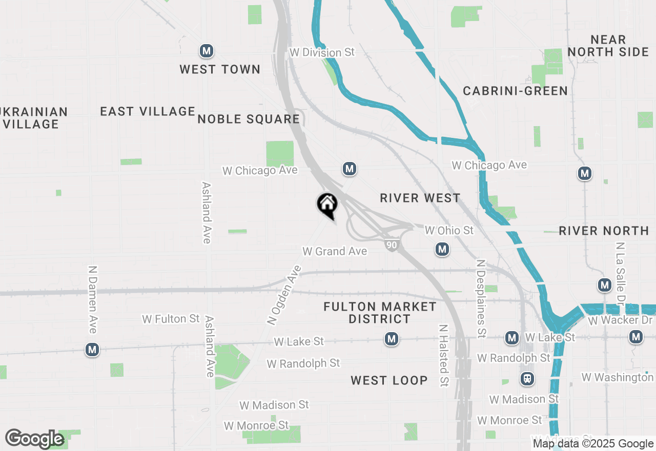 Map of 613 N Racine Avenue #2, Chicago, IL 60642