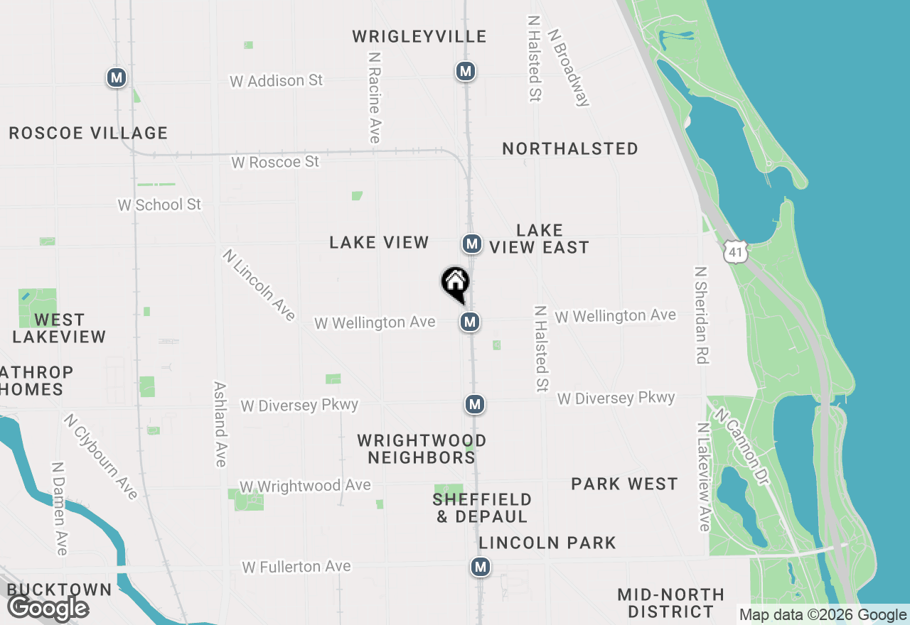 Map of 3010 N Sheffield Avenue #4N, Chicago, IL 60657