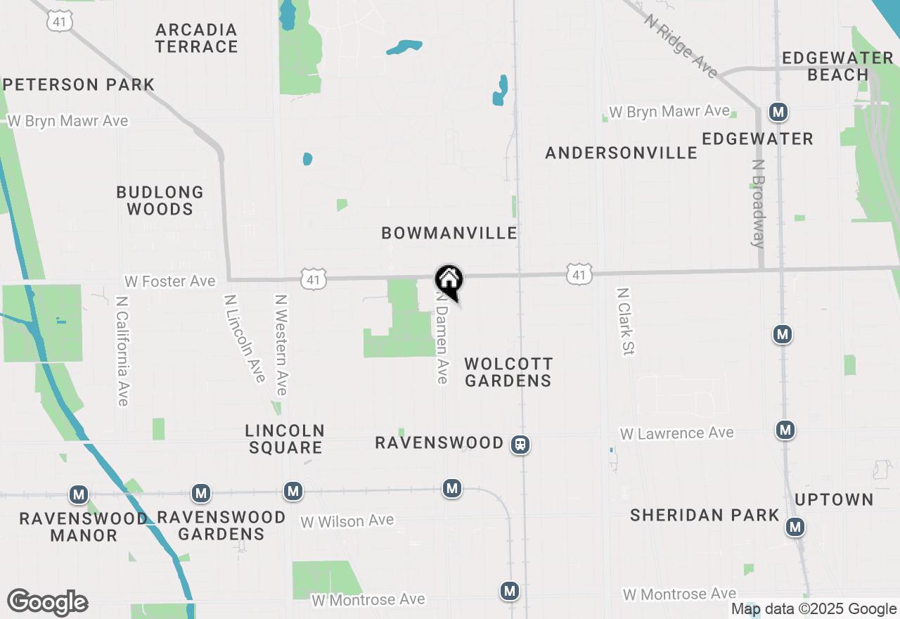 Map of 1961 W Winona Avenue #3, Chicago, IL 60640