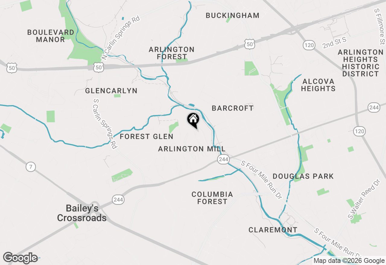 Map of 750 Dickerson Street #104, Arlington, VA 22204