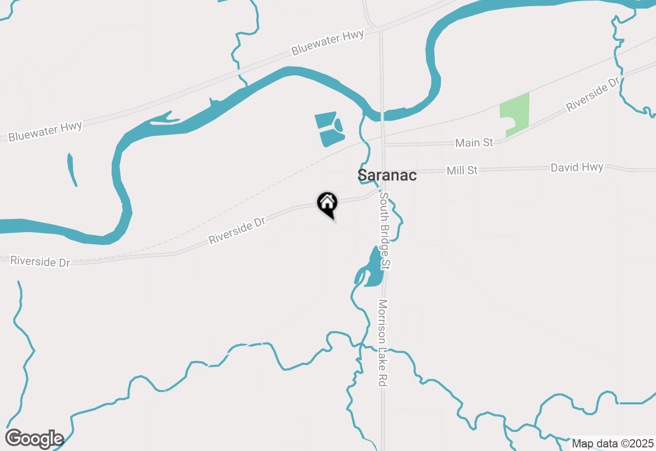 Map of 191 Washington Street, Saranac, MI 48881