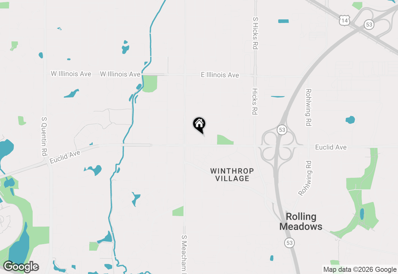 Map of 4607 Kings Walk Drive #1B, Rolling Meadows, IL 60008