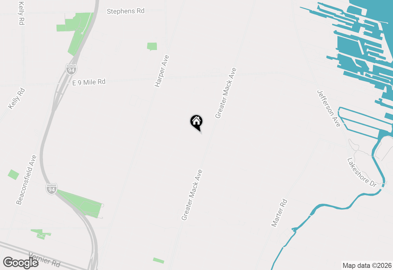 Map of 22032 Elizabeth Street, Saint Clair Shores, MI 48080