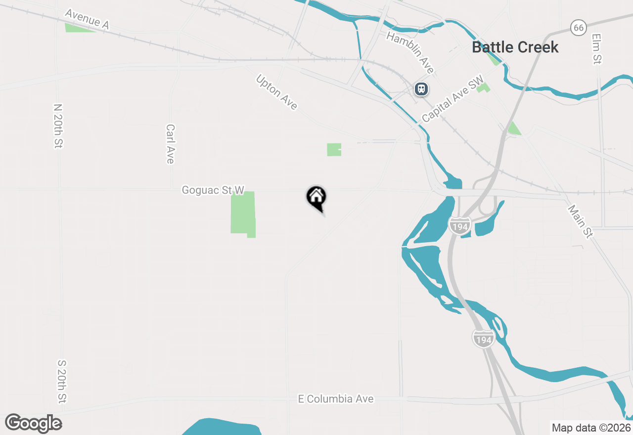 Map of 57 Boulder Street, Battle Creek, MI 49015