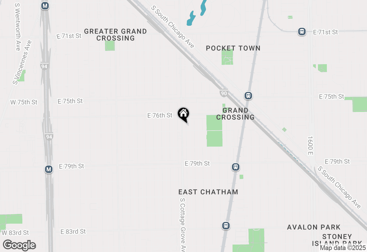 Map of 7643 S Cottage Grove Avenue, Chicago, IL 60619