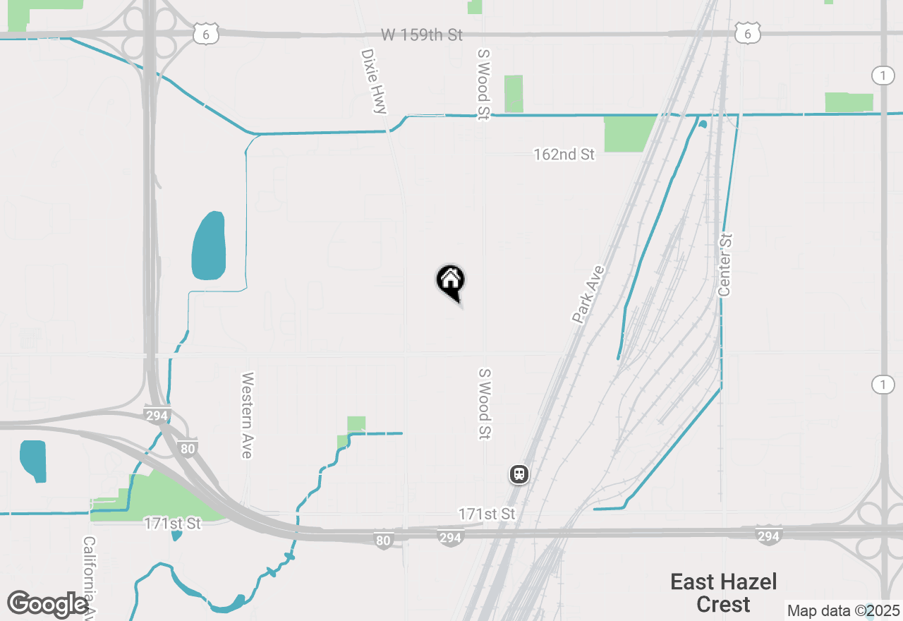 Map of 16601 Wolcott Avenue, Markham, IL 60428