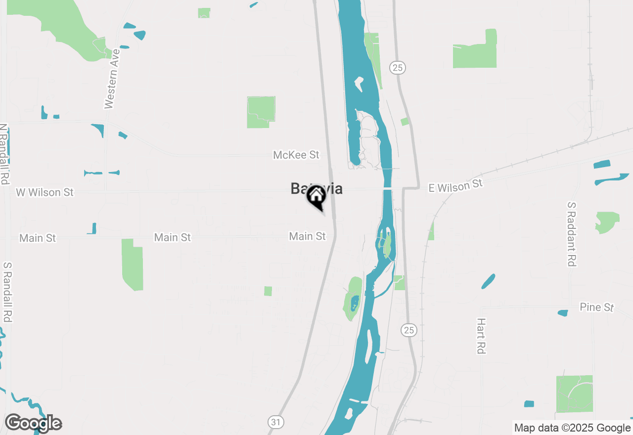 Map of 338 First Street, Batavia, IL 60510